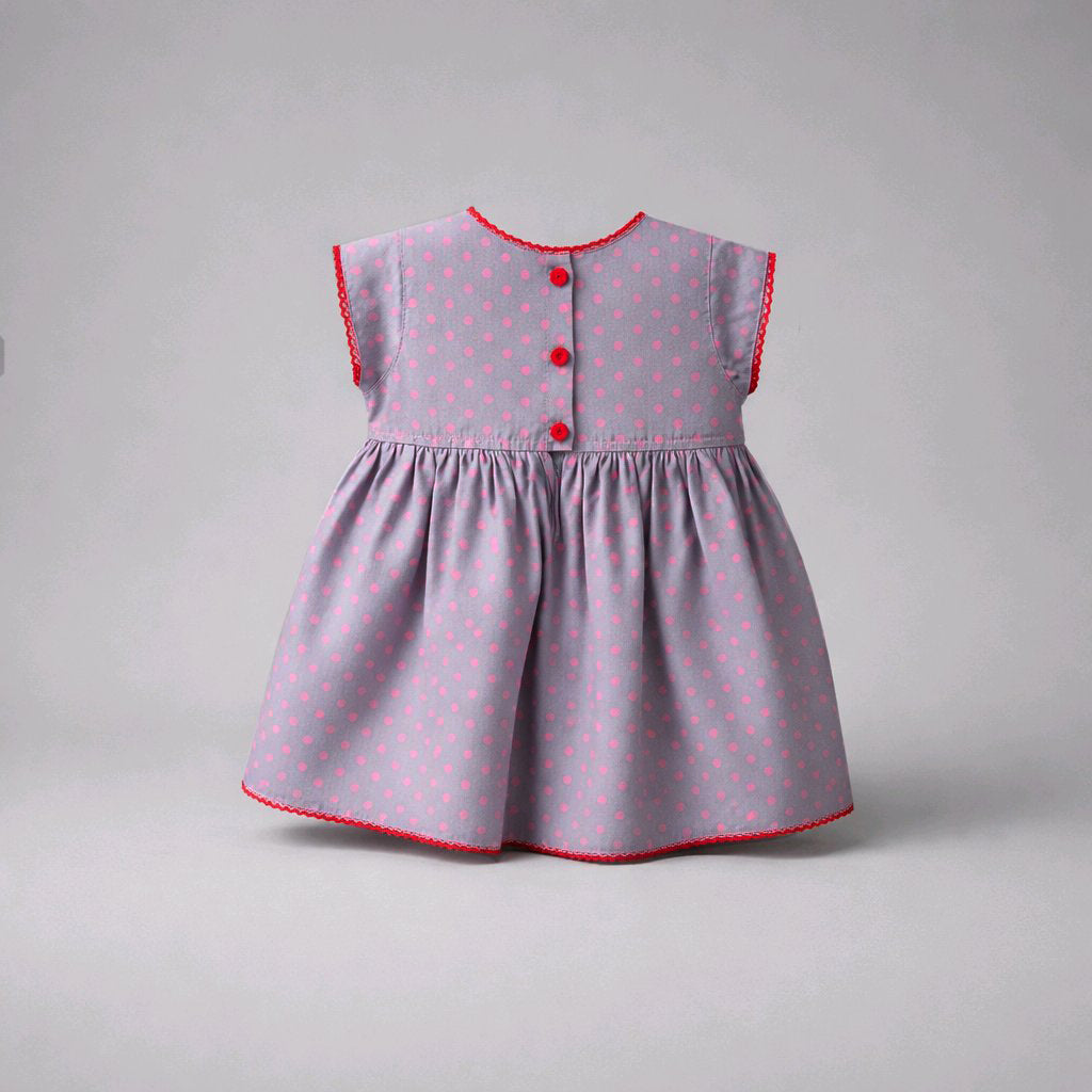 PURPLE BABY DOTS DRESS