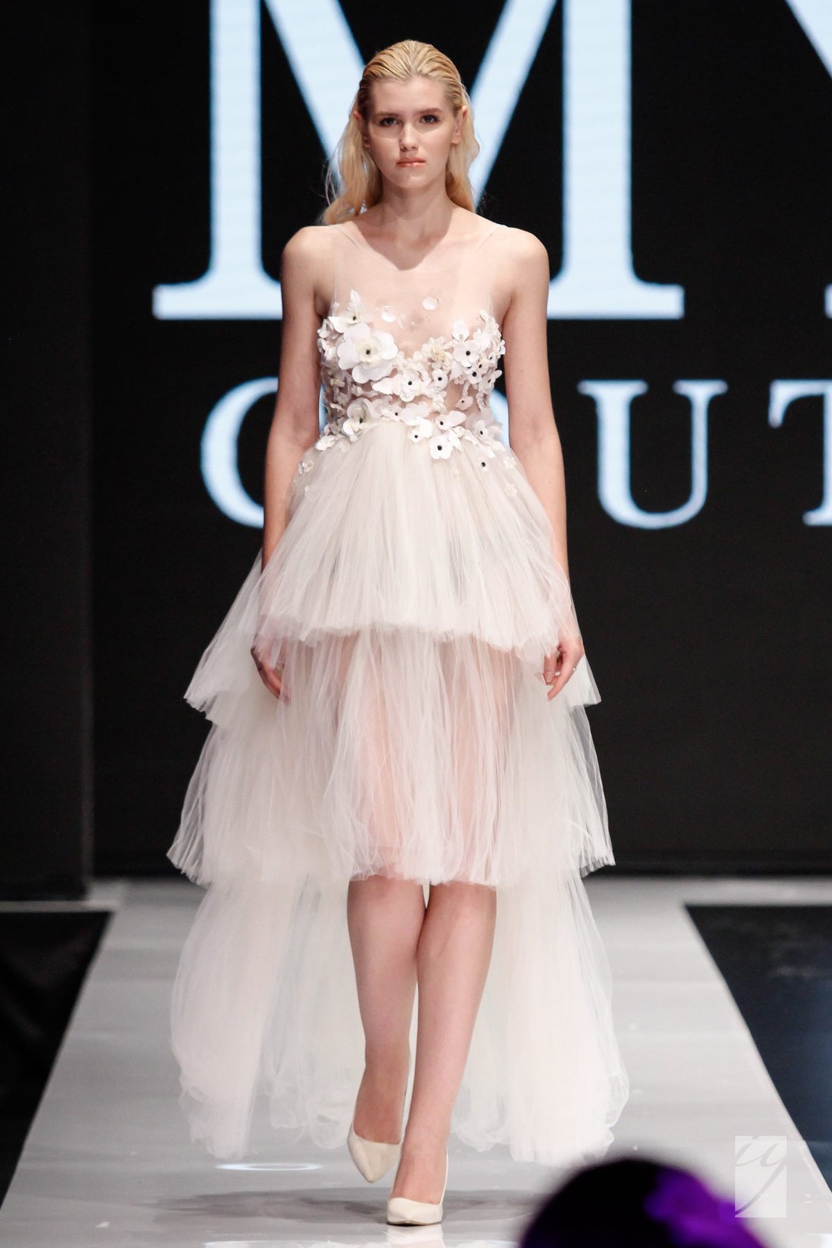 MAMA MIA IVORY VOALS TULLE BRIDAL DRESS