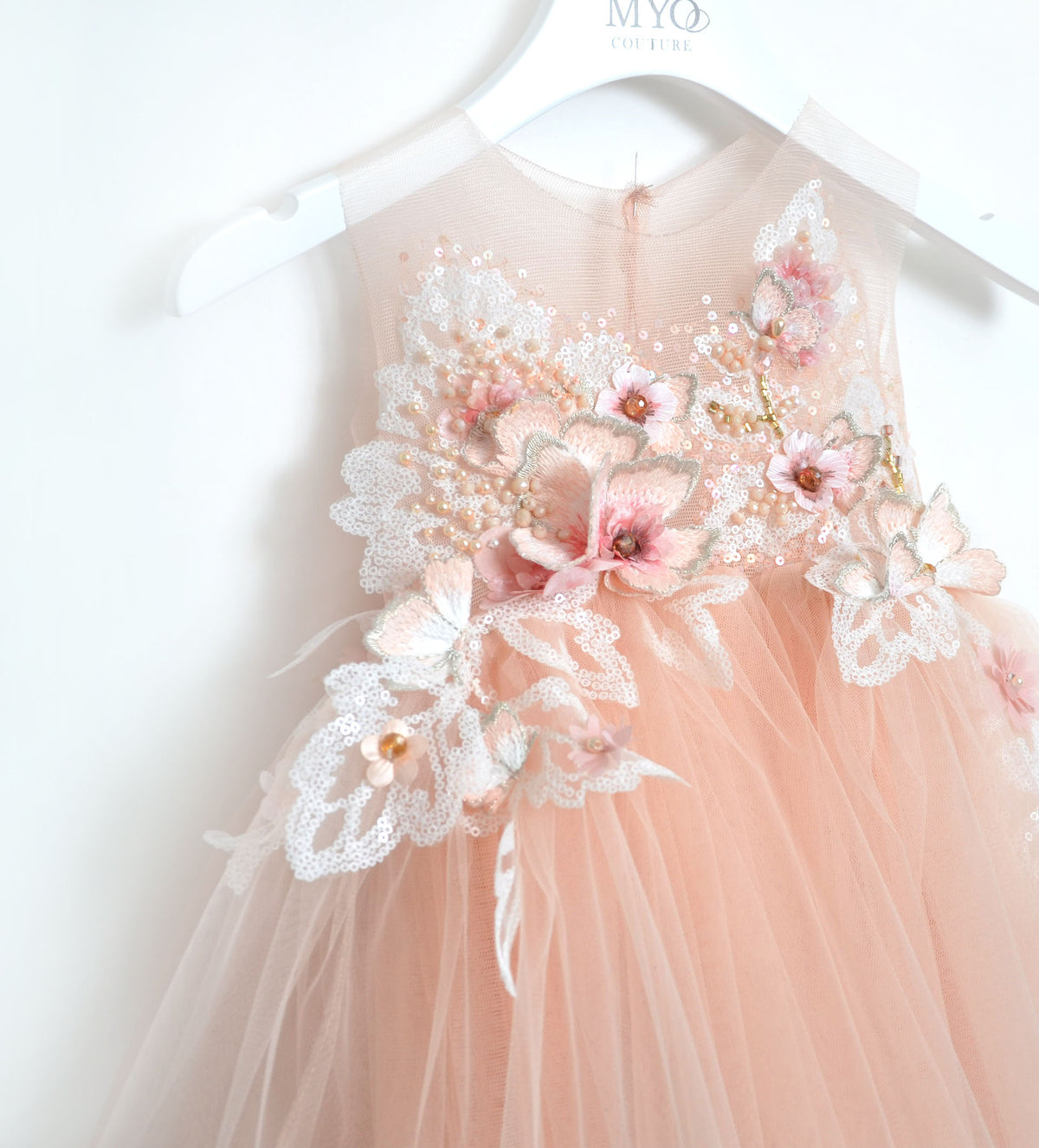 BABY APRICOT TULLE DRESS