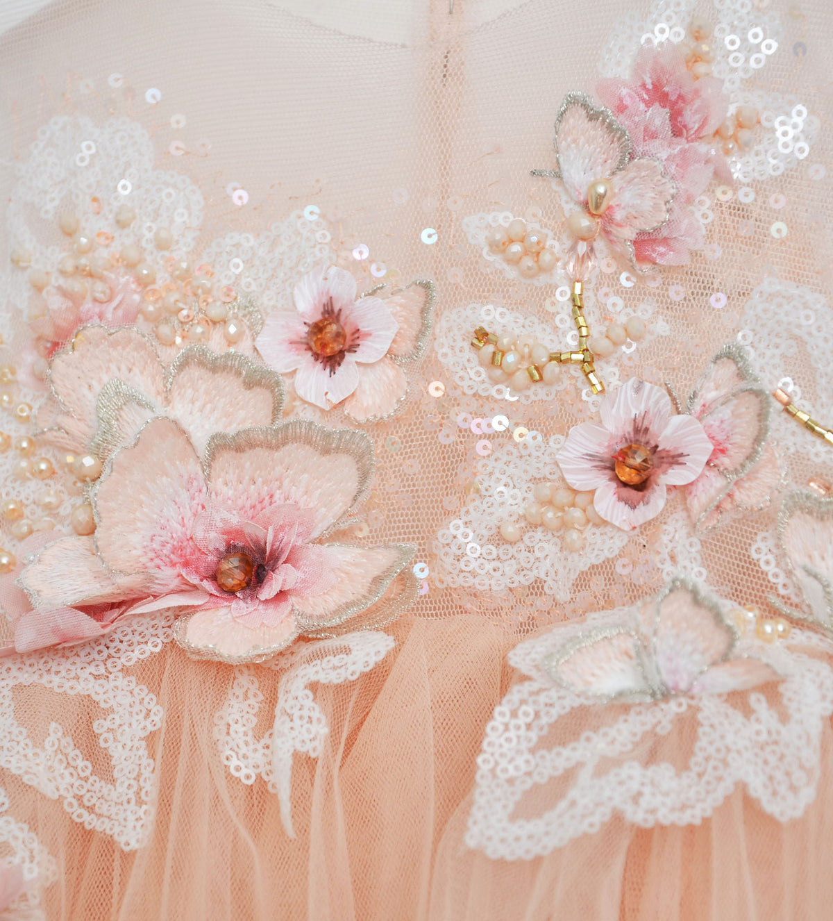 BABY APRICOT TULLE DRESS