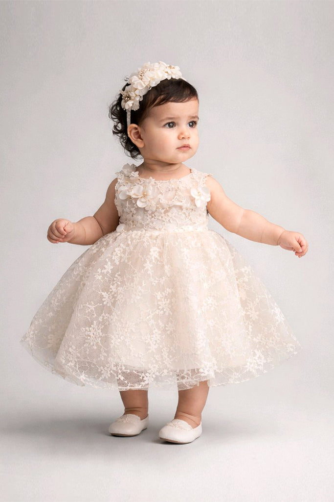 Embroidered Lace Baby Dress