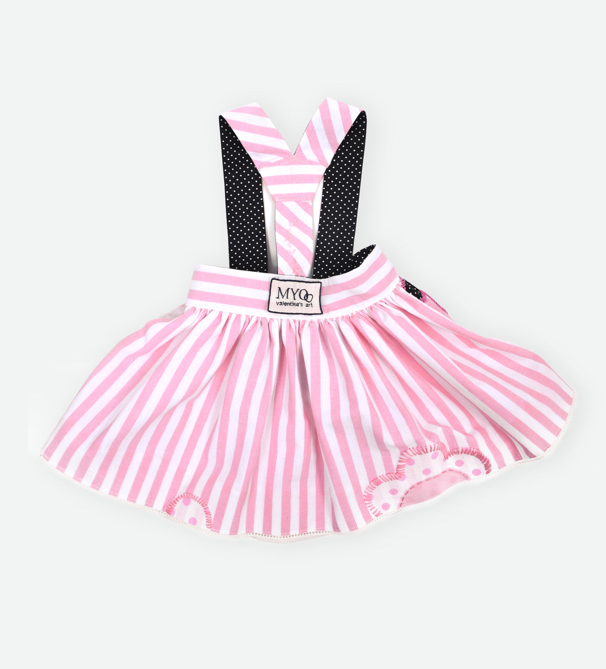 STRIPED EMBROIDERE SKIRT