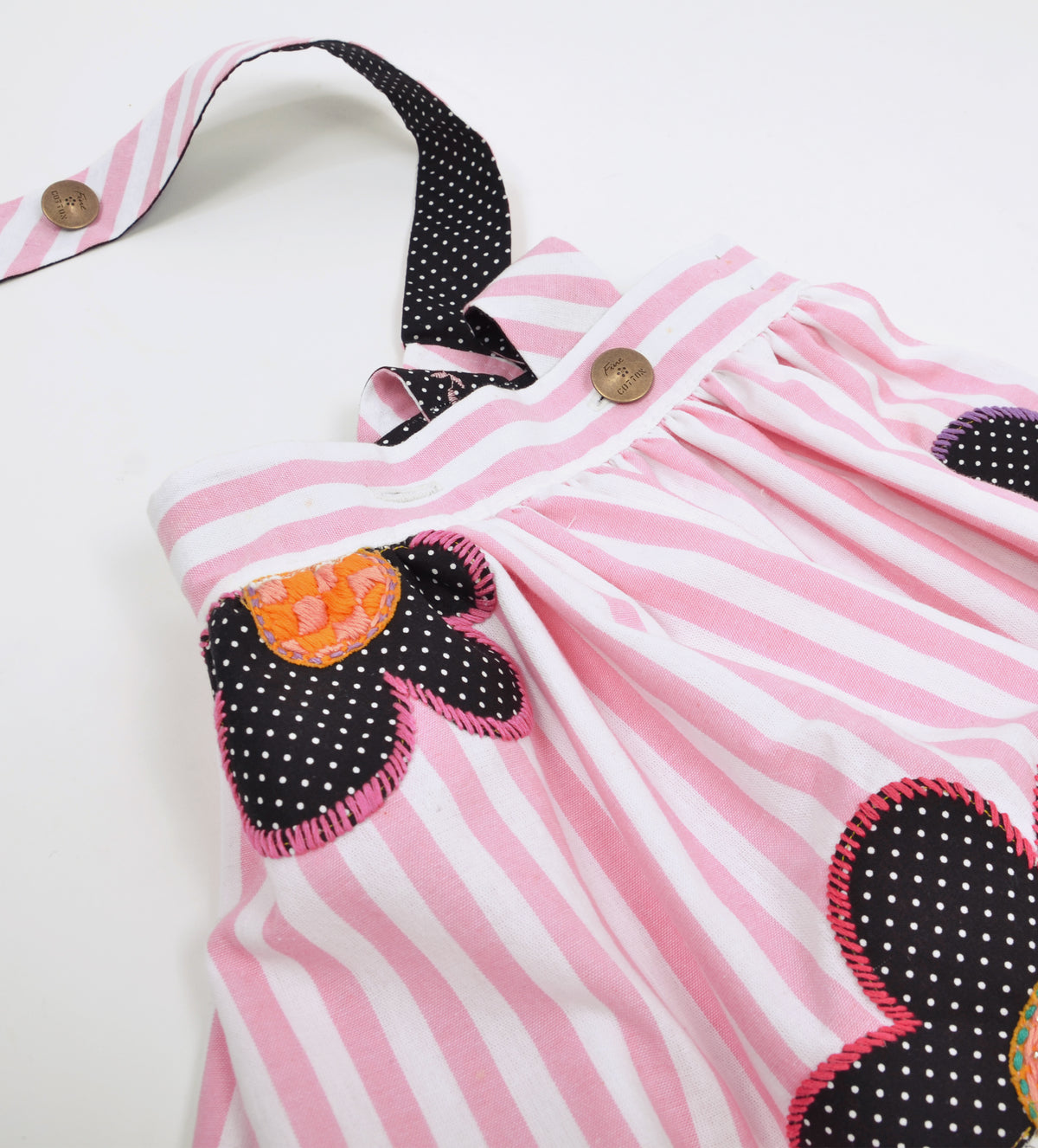 STRIPED EMBROIDERE SKIRT
