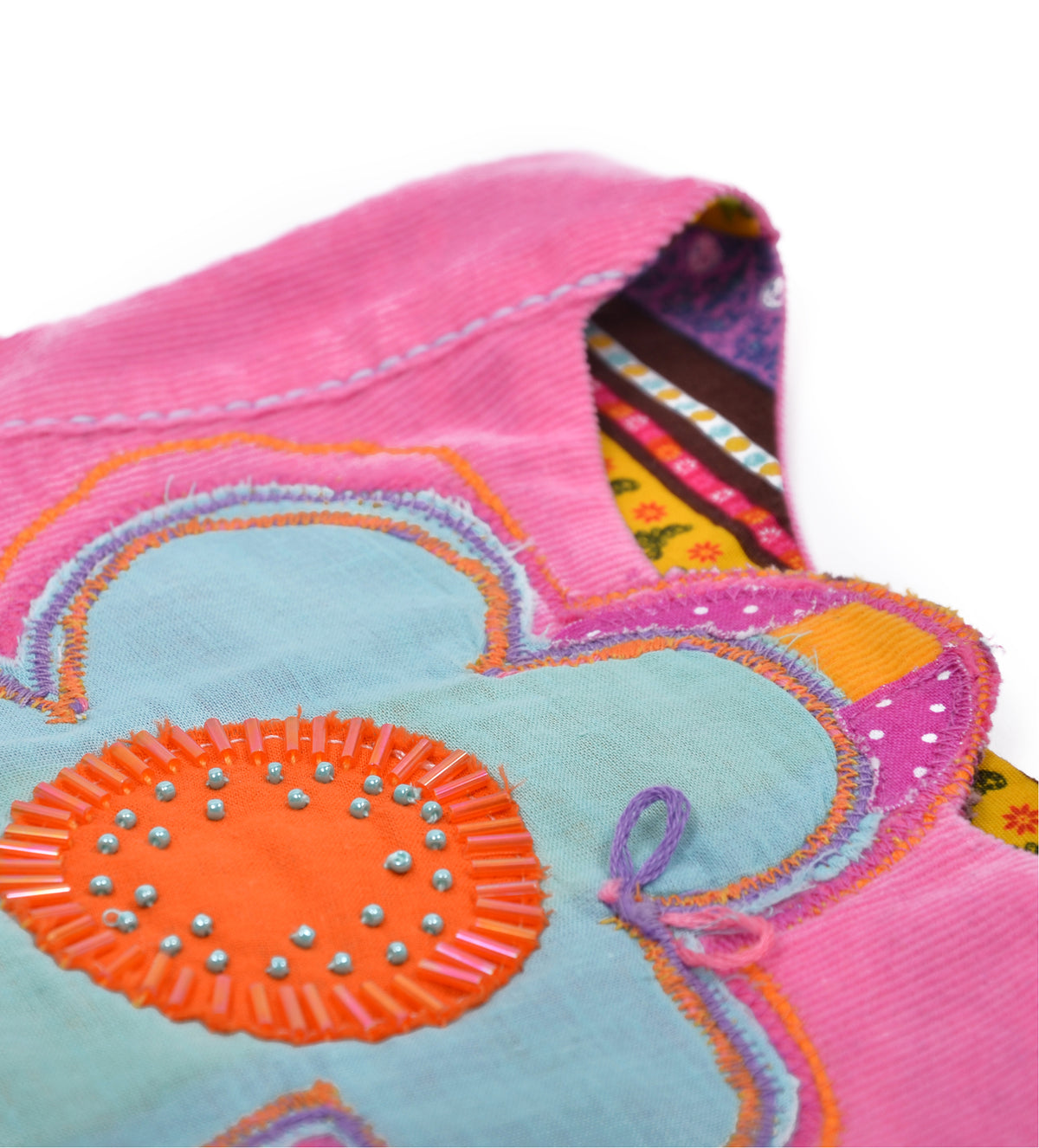 PINK JEANS APPLIQUE BABY DRESS