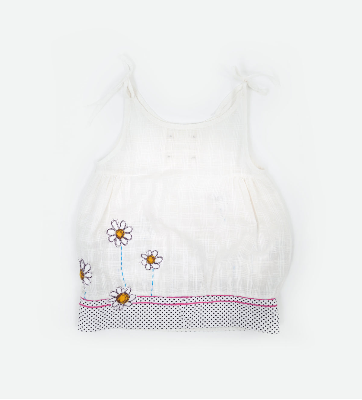 COTTON WHITE FLOWER SUMMER DRESS
