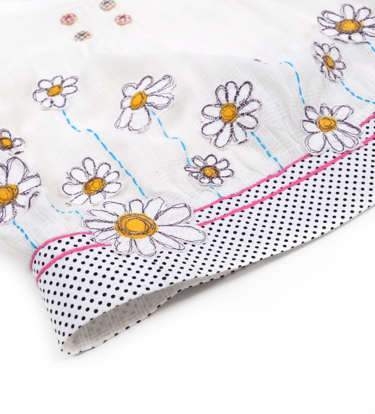 COTTON WHITE FLOWER SUMMER DRESS