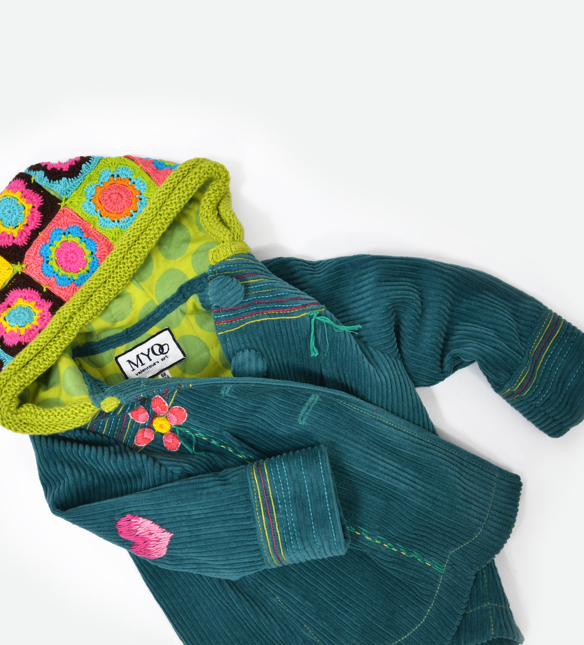 PETROL VELVET DENIM JACKET