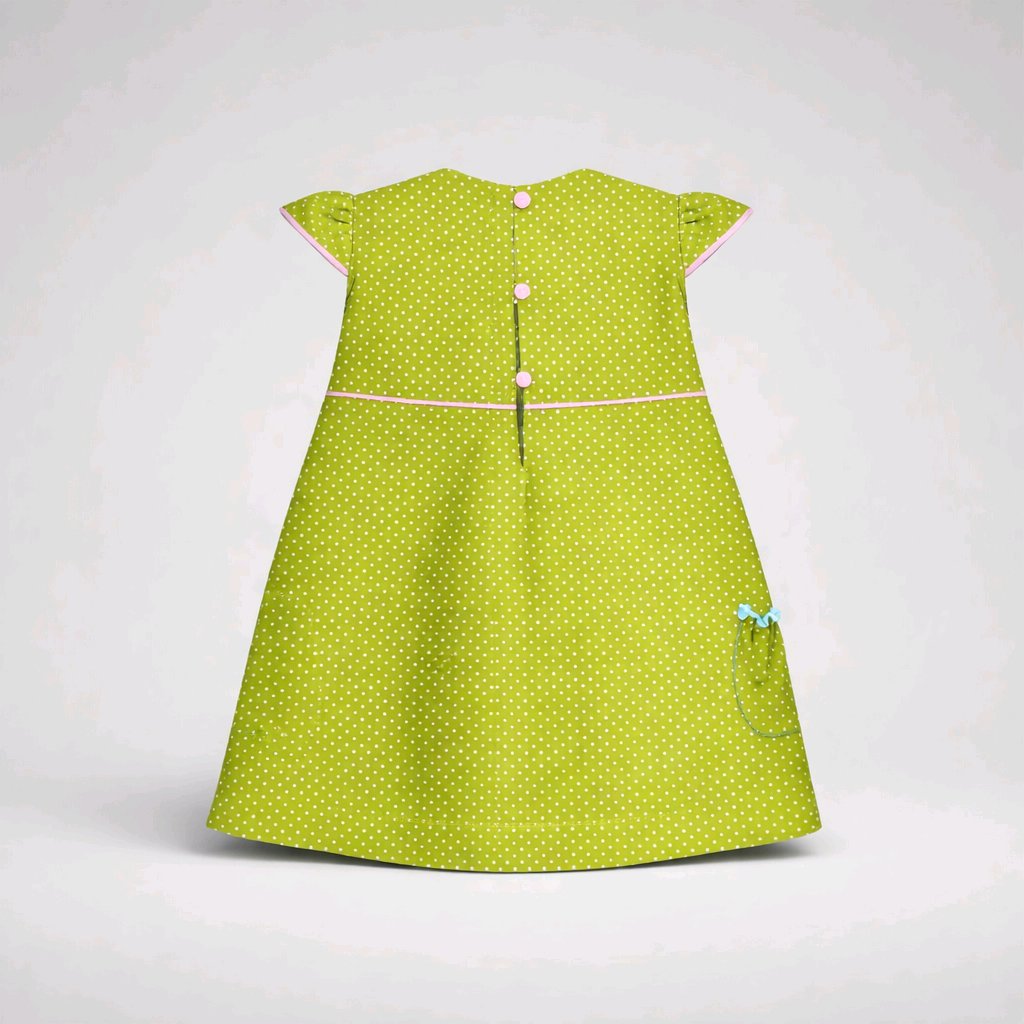 APPLE GREEN COTTON DRESS
