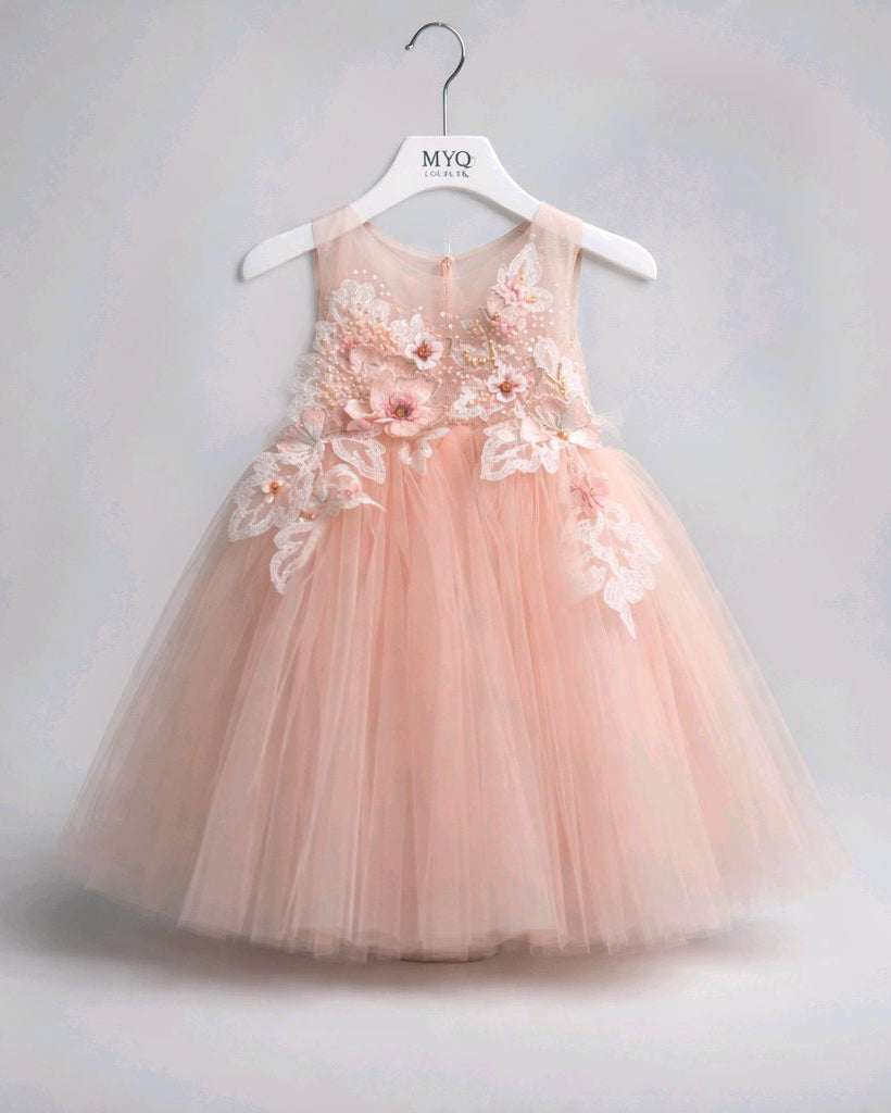 BABY APRICOT TULLE DRESS