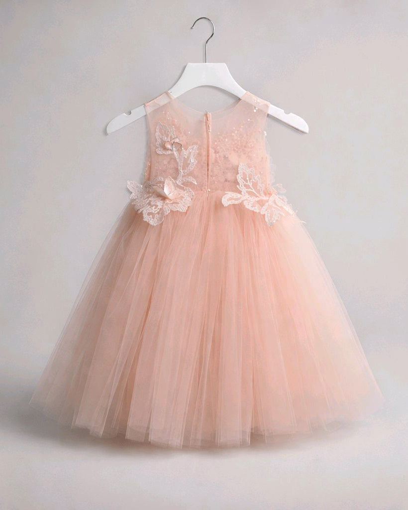 BABY APRICOT TULLE DRESS