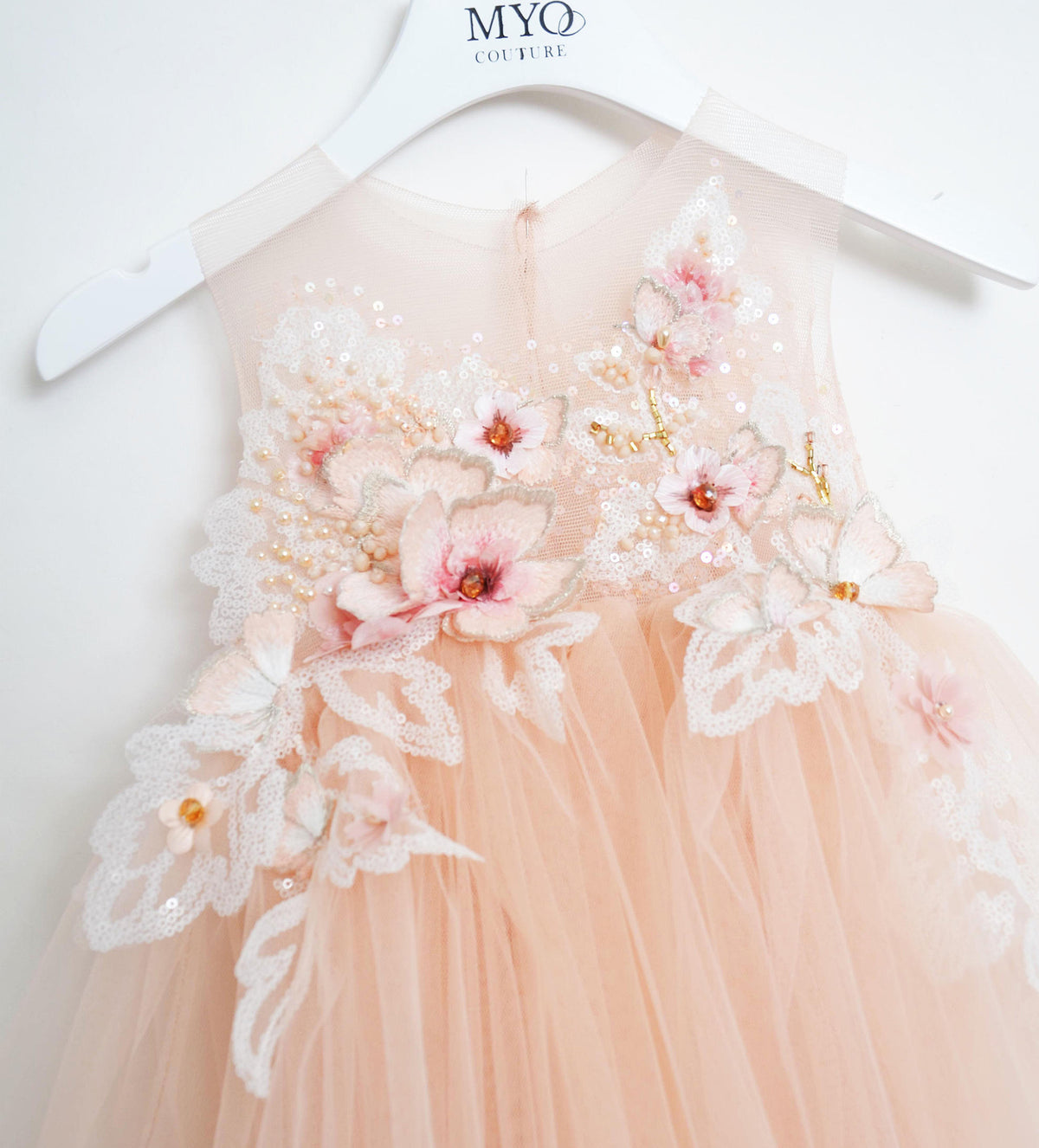 BABY APRICOT TULLE DRESS