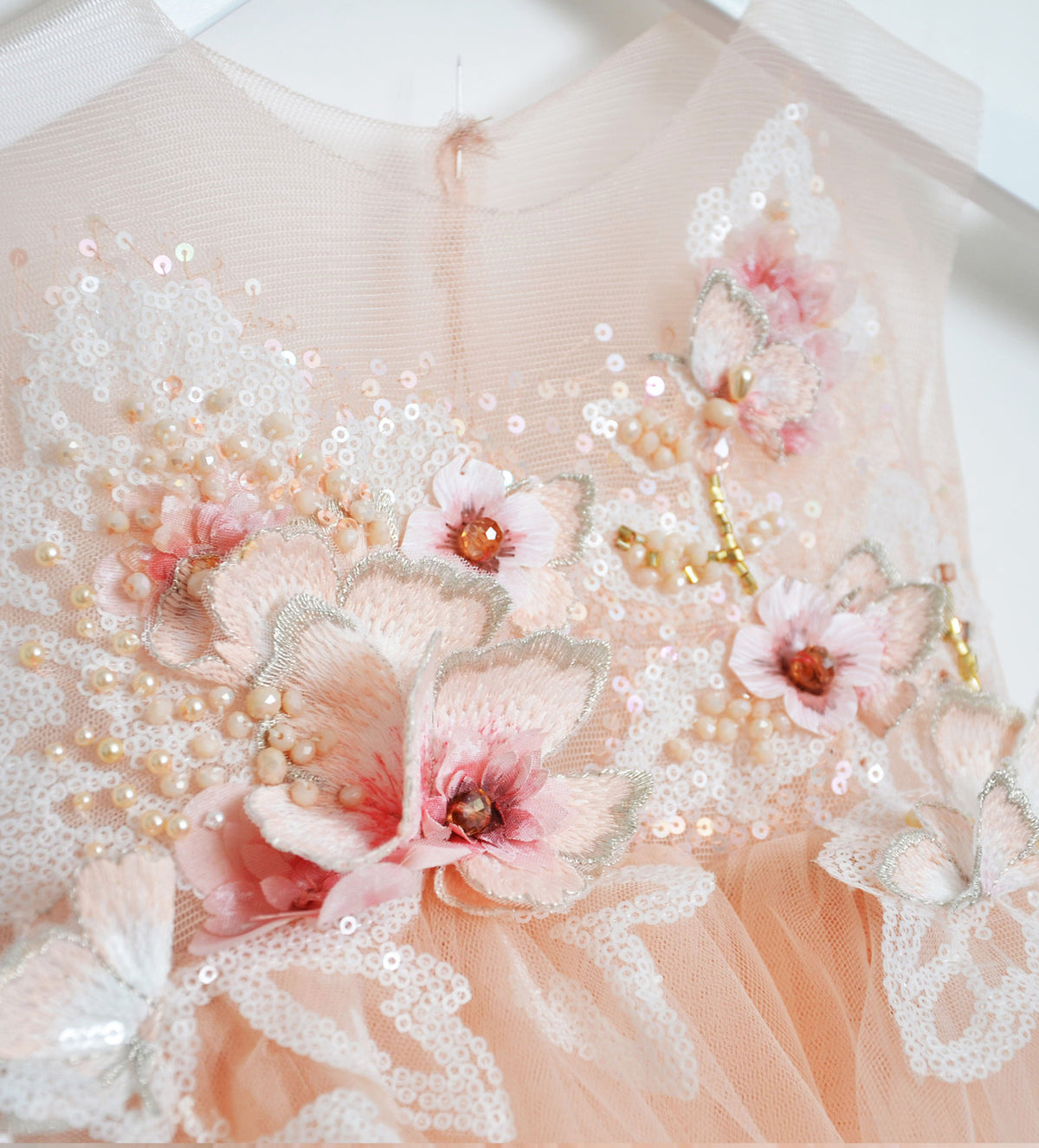 BABY APRICOT TULLE DRESS