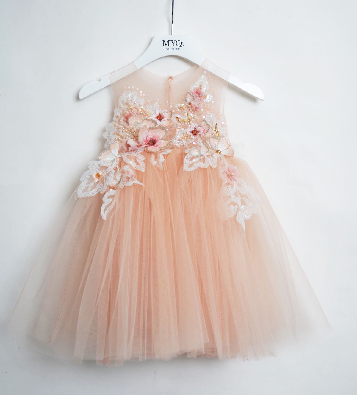 BABY APRICOT TULLE DRESS
