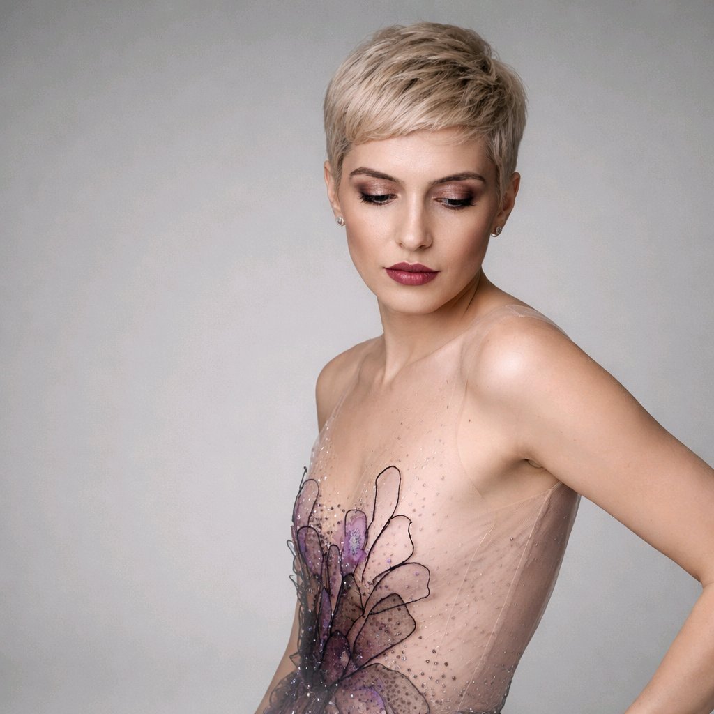 BLACK BLUSH EMBRIDERED LEAVES COCKTAIL DRESS
