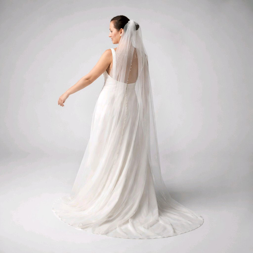 BRIDAL EMBROIYDERED SILK GOWN