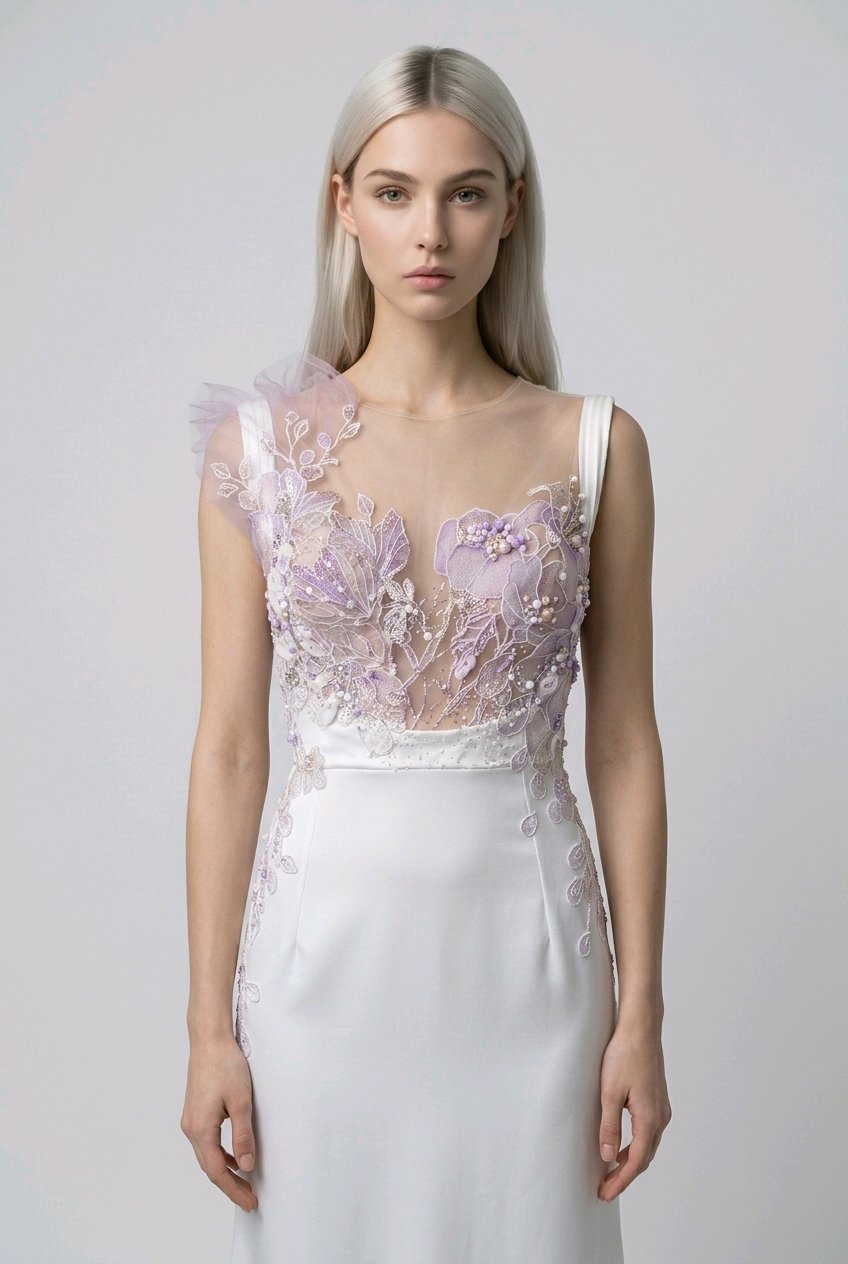 BRIDAL EMBROIYDERED SILK GOWN