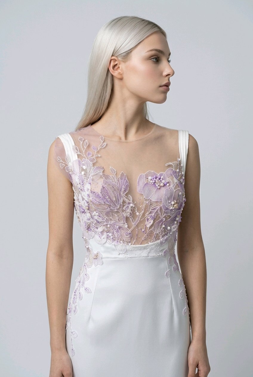 BRIDAL EMBROIYDERED SILK GOWN