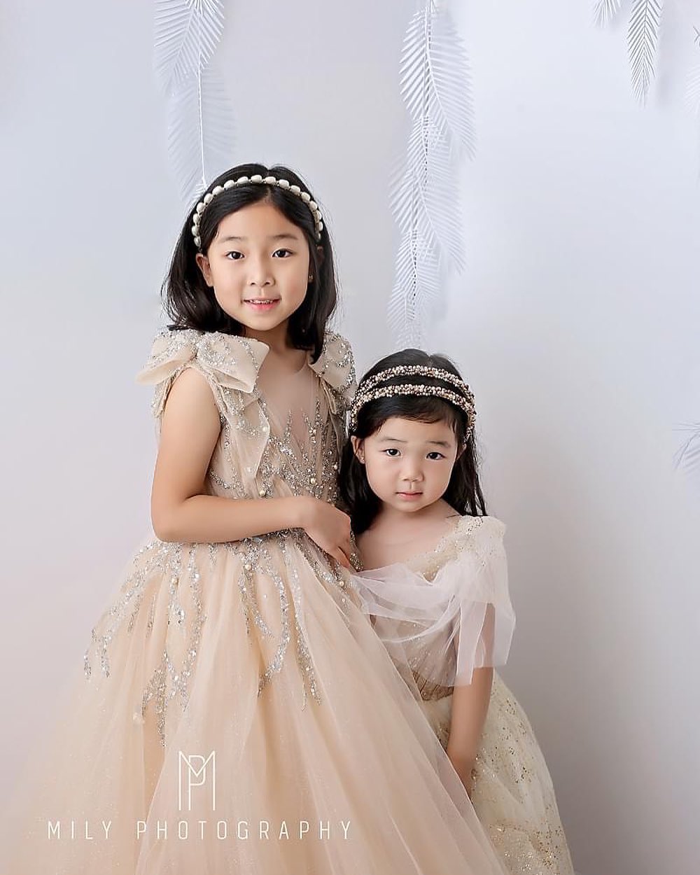 GOLD BLUSH FLOWERGIRL GOWN