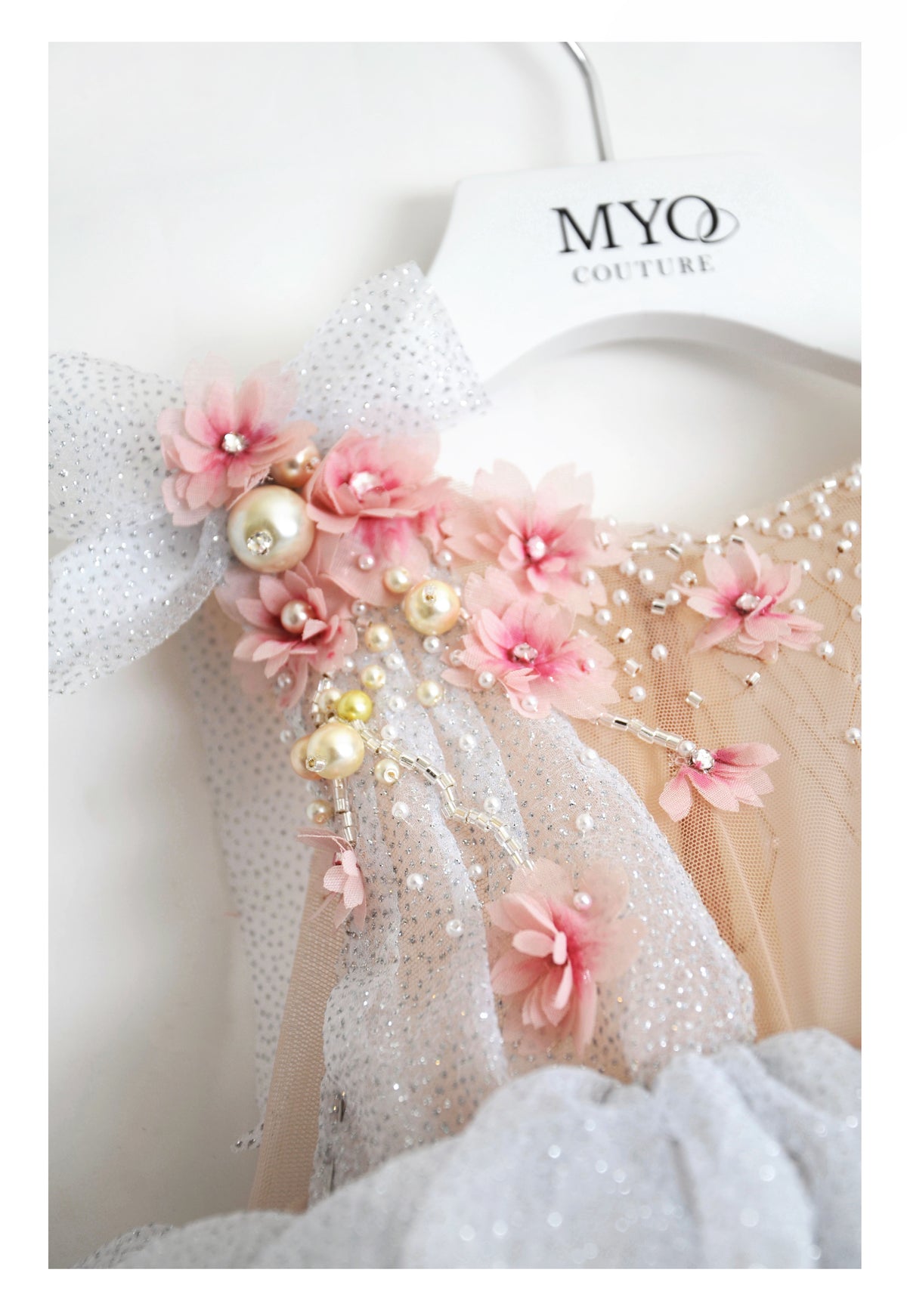 SPARKLE EMBROIDERED SILVER DRESS